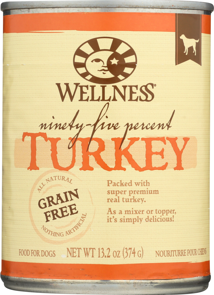 Picture of Wellness KHLV01374263 13.2 oz 95 Percent Turkey Dog Food