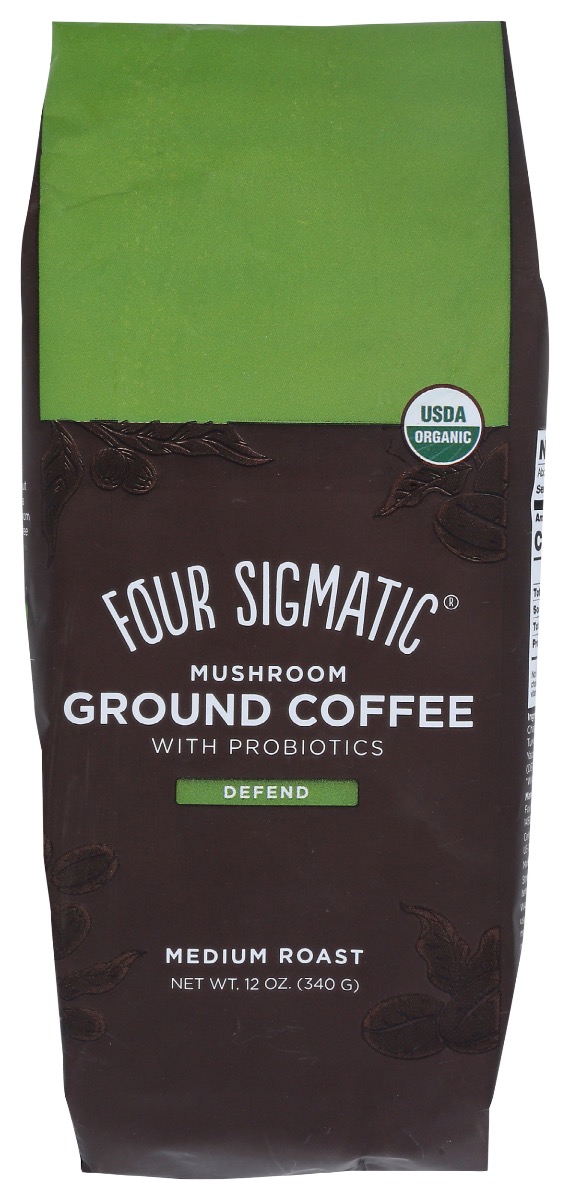Picture of Four Sigmatic KHRM00368747 12 oz Ground Mushroom Probiotic Coffee