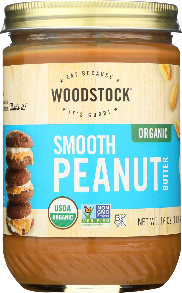 Picture of Woodstock KHLV00271187 16 oz Peanut Butter Smooth Salted Organic