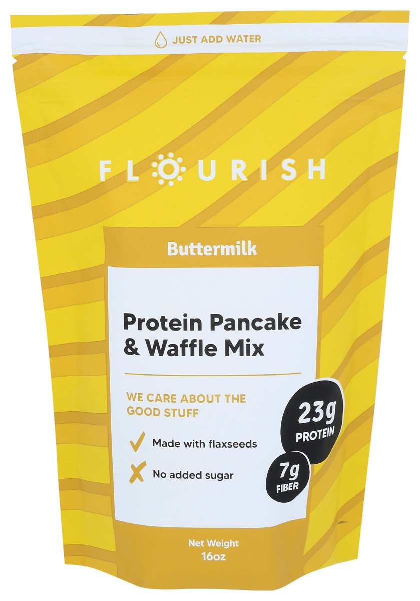 Picture of Flourish KHRM00371135 16 oz Protein Pancake & Waffle Mix Buttermilk