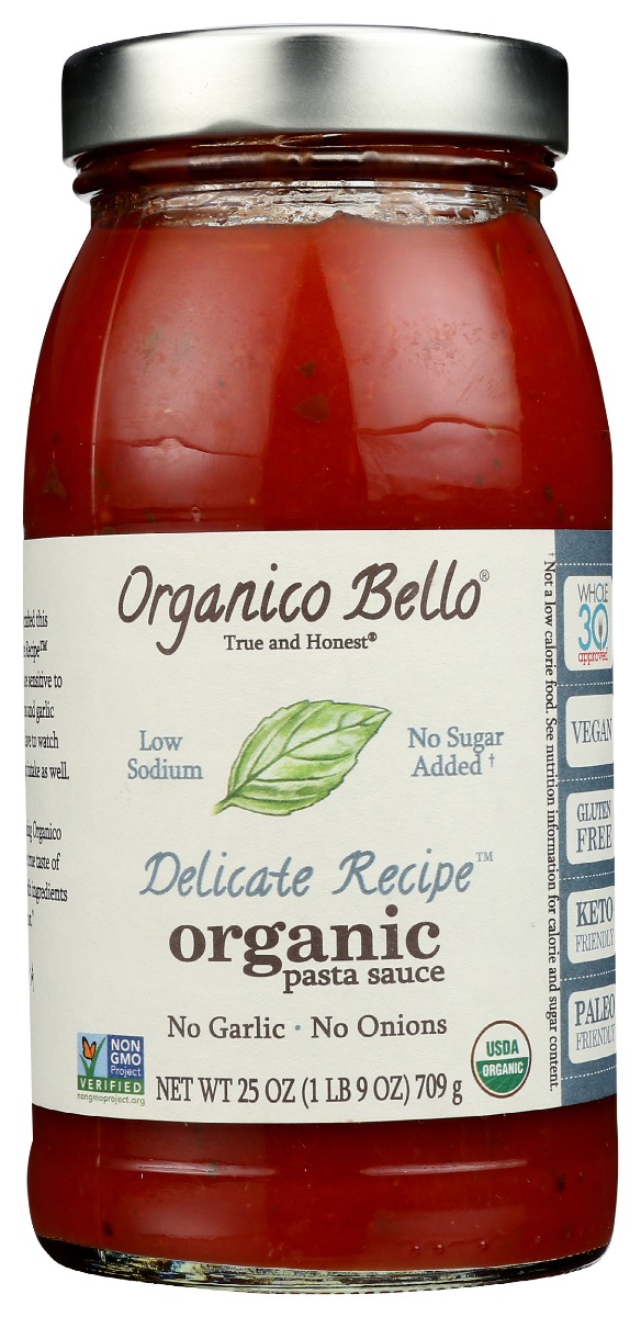 Picture of Organico Bello KHRM00361182 25 oz Pasta Delicate Organic Sauce