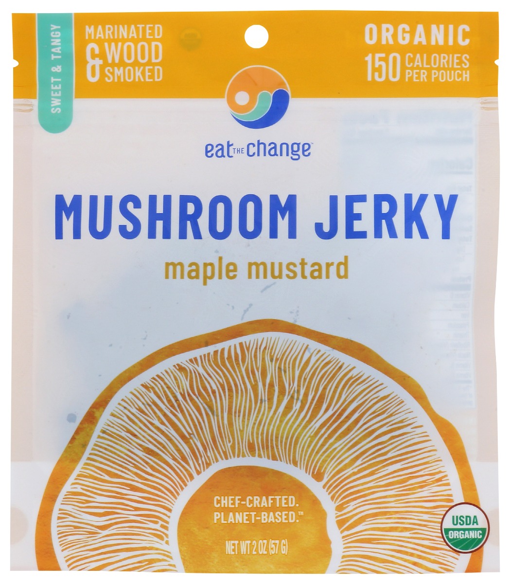 Picture of Eat the Change KHRM00374697 2 oz Maple Mustard Mushroom Jerky