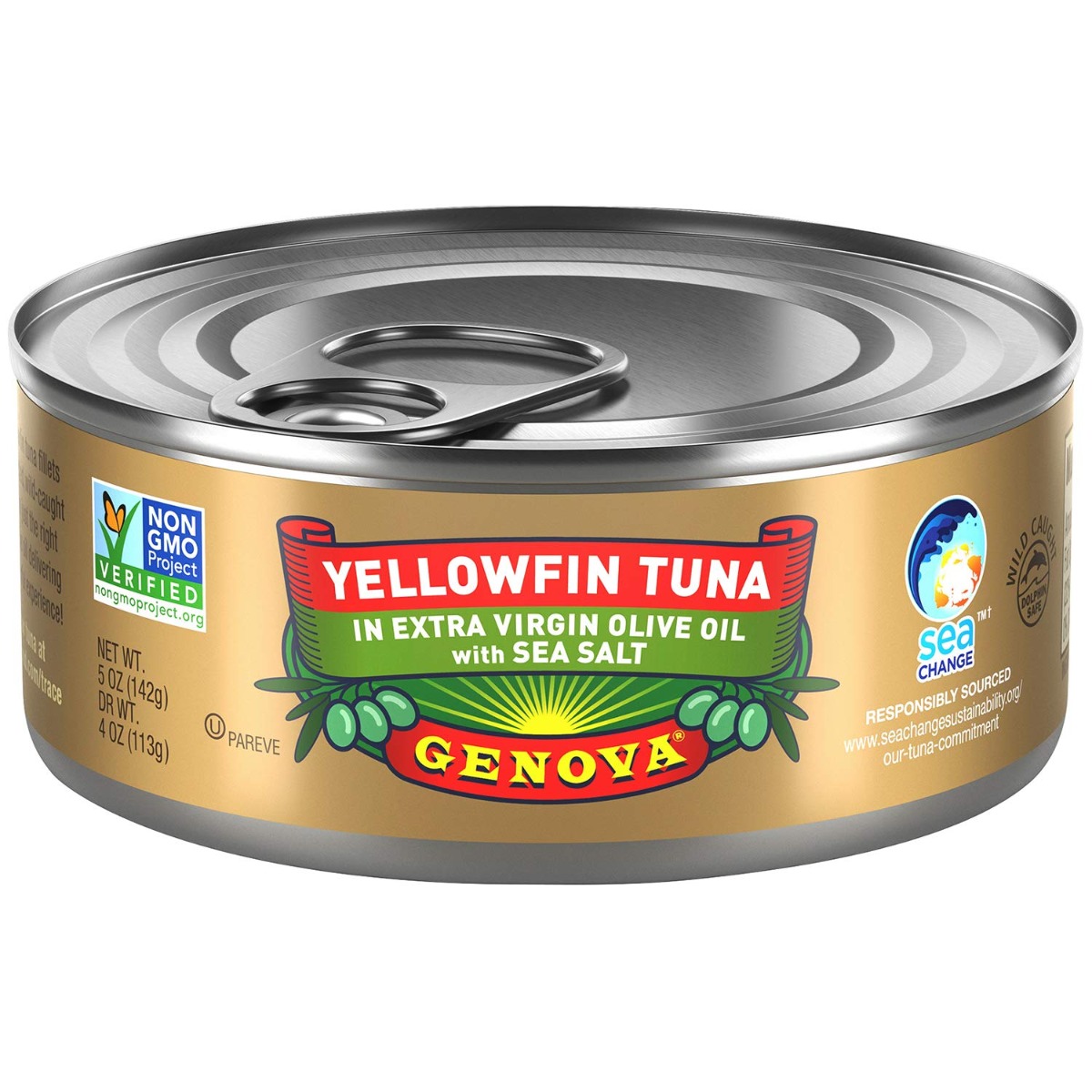 Picture of Genova KHRM00383846 5 oz Sea Salt Tuna Yellowfin in Extra Virgin Olive Oil