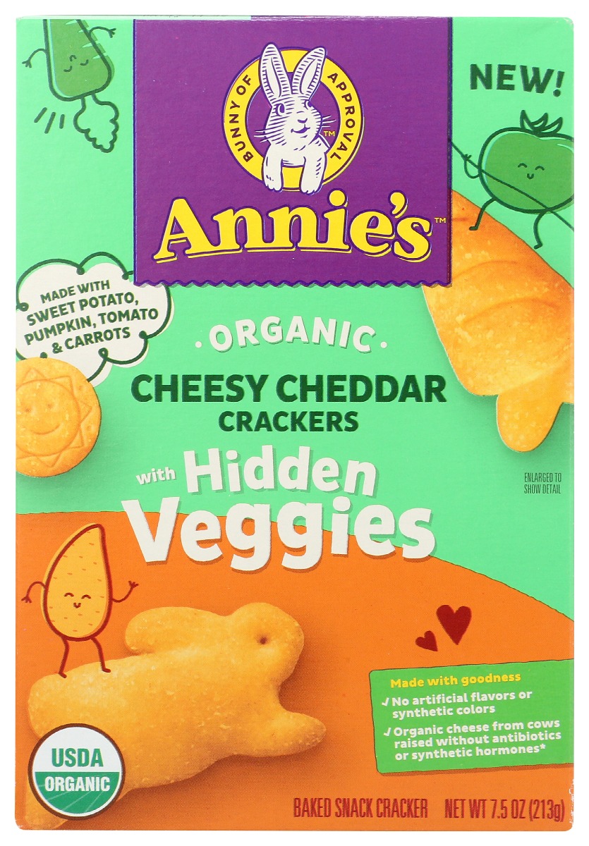 Picture of Annies Homegrown KHRM00376722 7.5 oz Original Veggie Cheese Cracker