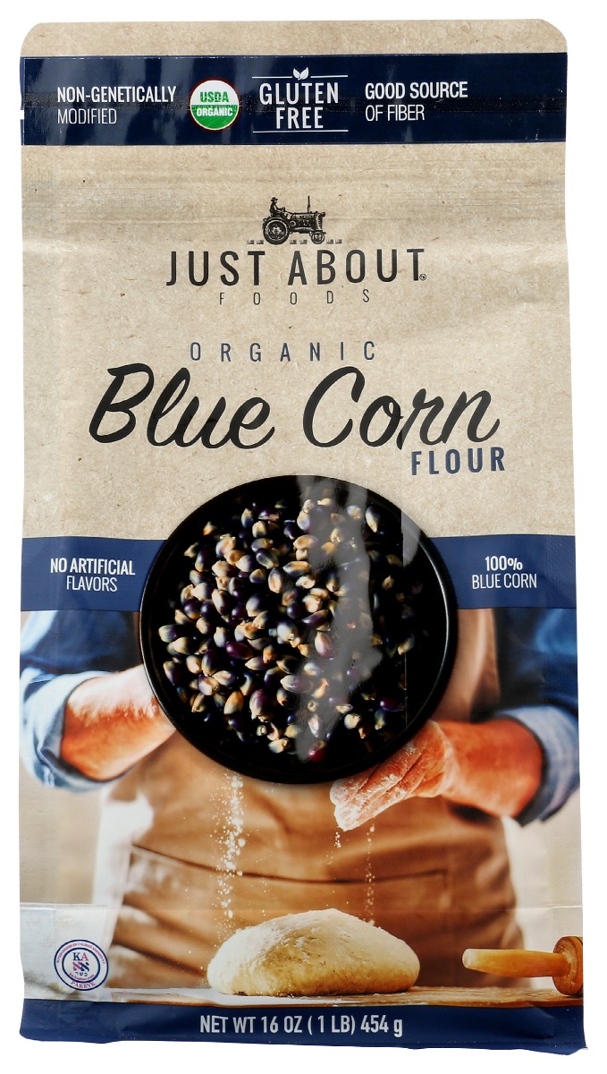 Picture of Just About Foods KHRM00368346 1 lbs Blue Corn Flour