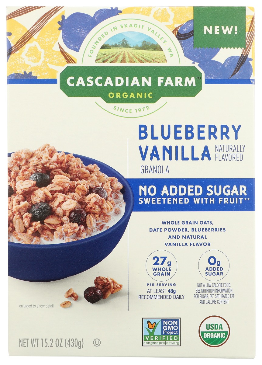 Picture of Cascadian Farm KHRM00375415 15.2 oz Bluberry Van No Sugar Granola