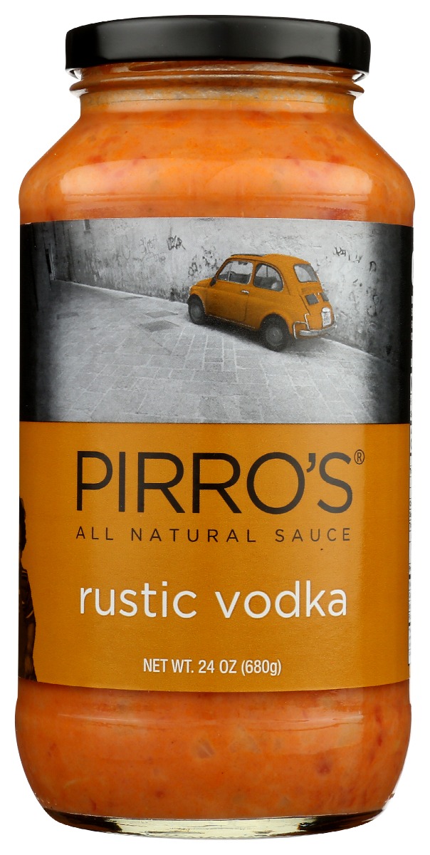 Picture of Pirros Sauce KHRM00376200 24 oz Pasta Vodka Rustic Sauce