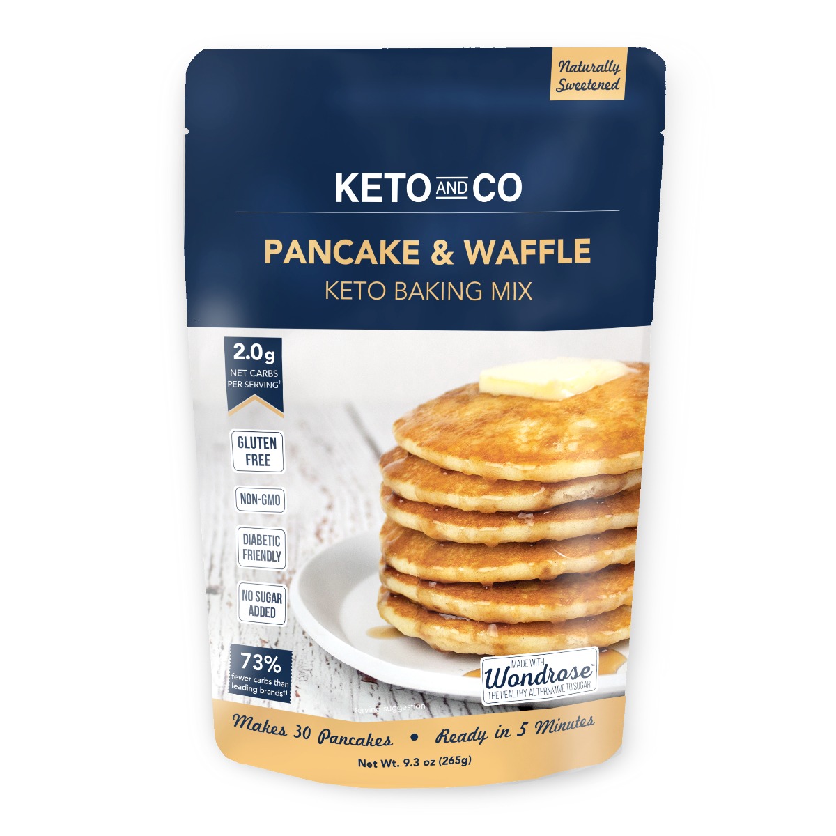 Picture of Keto KHRM00357485 9.3 oz Pancake Waffle Mix