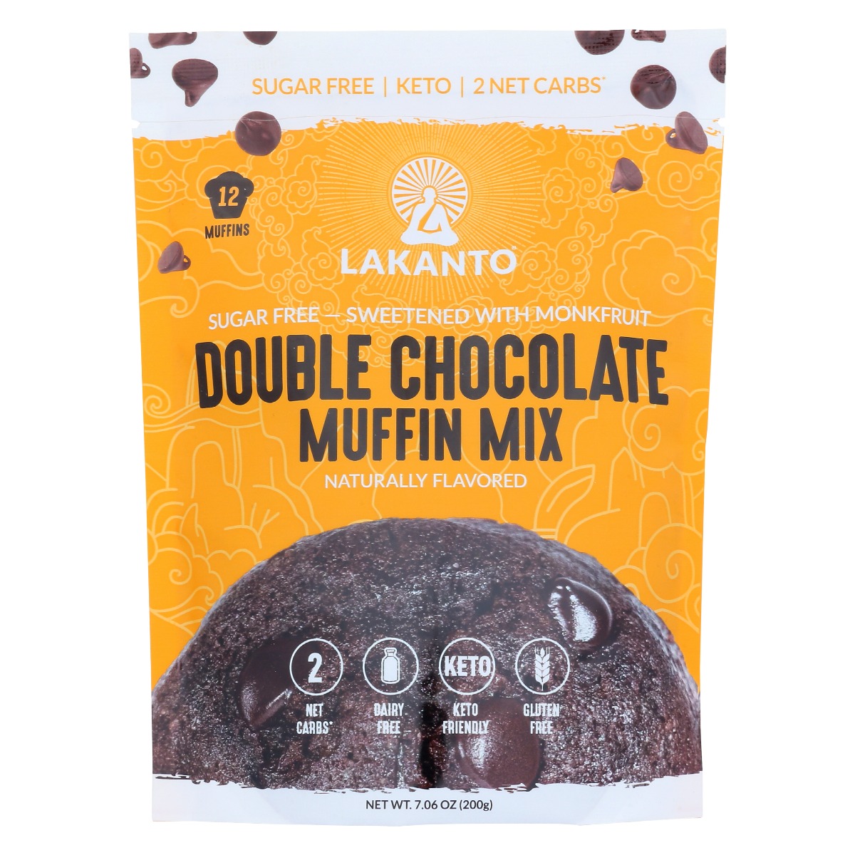 Picture of Lakanto KHRM00376587 7.06 oz Double Chocolate Muffin Mix