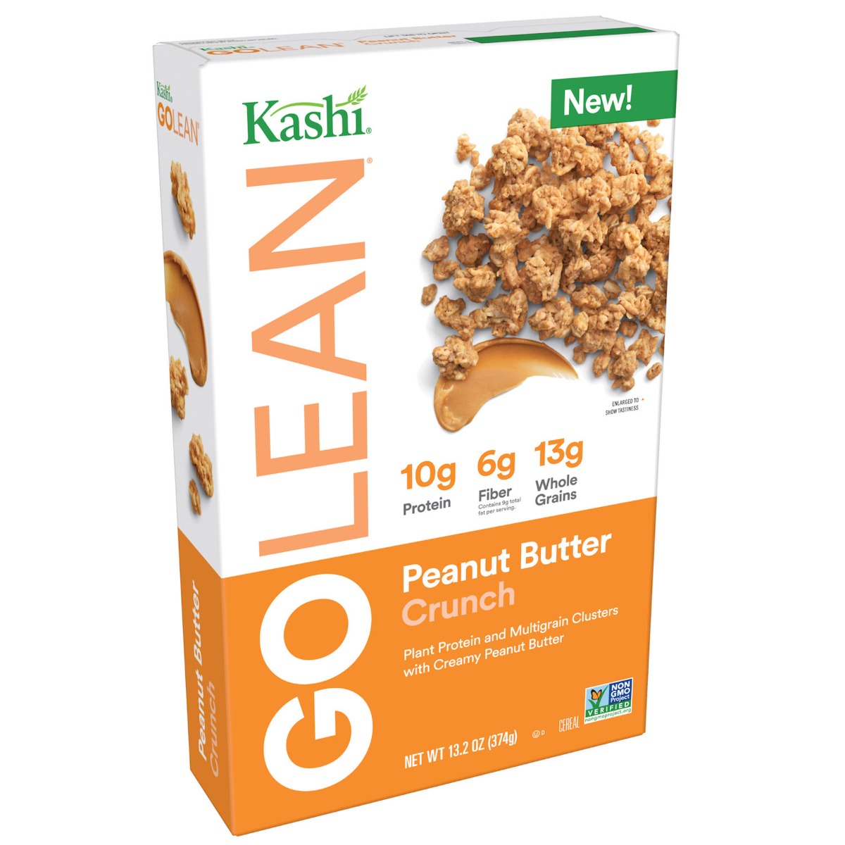 Picture of Kashi Go Lean KHFM00316809 Peanut Butter Crunch Cereal - 13.2 oz
