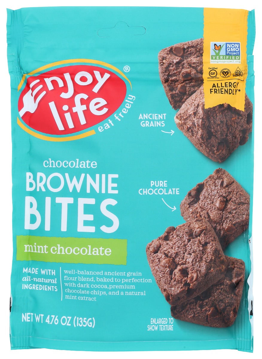 Picture of Enjoy Life KHRM00378153 4.76 oz Mint Chocolate Brownie Bites