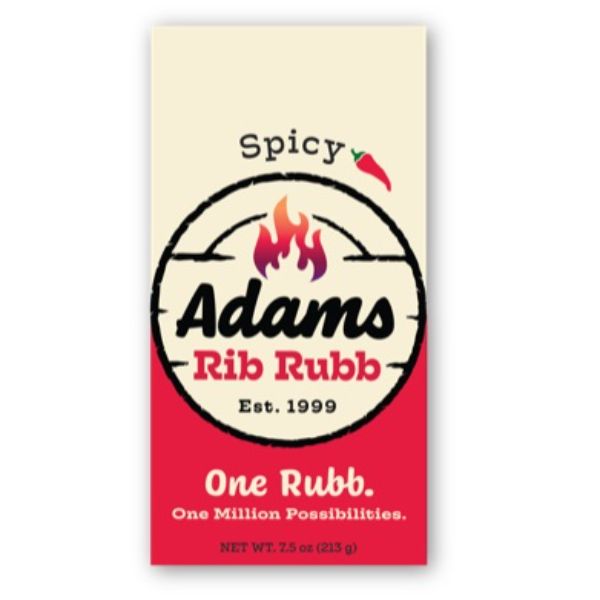 Picture of Adams Rib Rubb KHRM00374970 7.5 oz Rib Spicy Rub
