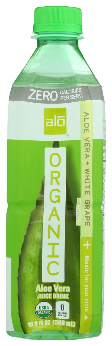 Picture of ALO KHRM00378444 16.9 fl oz Organic Zero White Grape Beverage