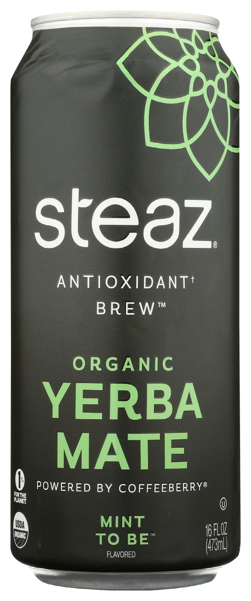 Picture of Steaz KHRM00382831 16 oz Mint To Be Yerba Mate Drink
