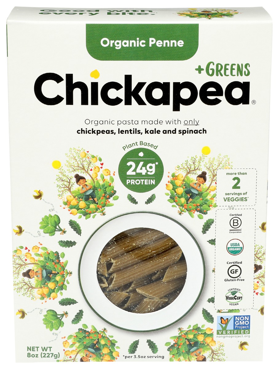 Picture of Chickapea KHRM00374867 8 oz Greens Penne Pasta