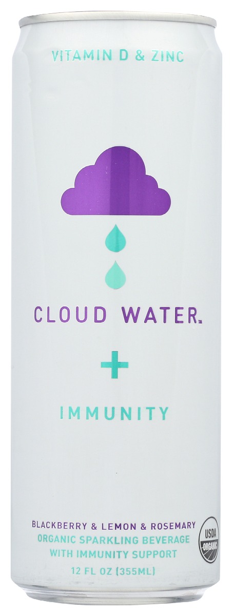 Picture of Cloud Water Plus Immunity KHRM00370947 12 fl oz Blackberry&#44; Lemon & Rasbeery Sparkling Water