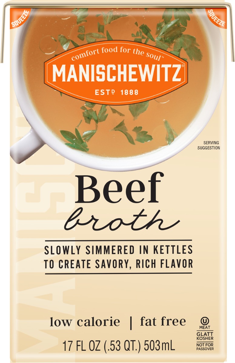Picture of Manischewitz KHRM00371352 17 fl oz Beef Aseptic Mani Broth