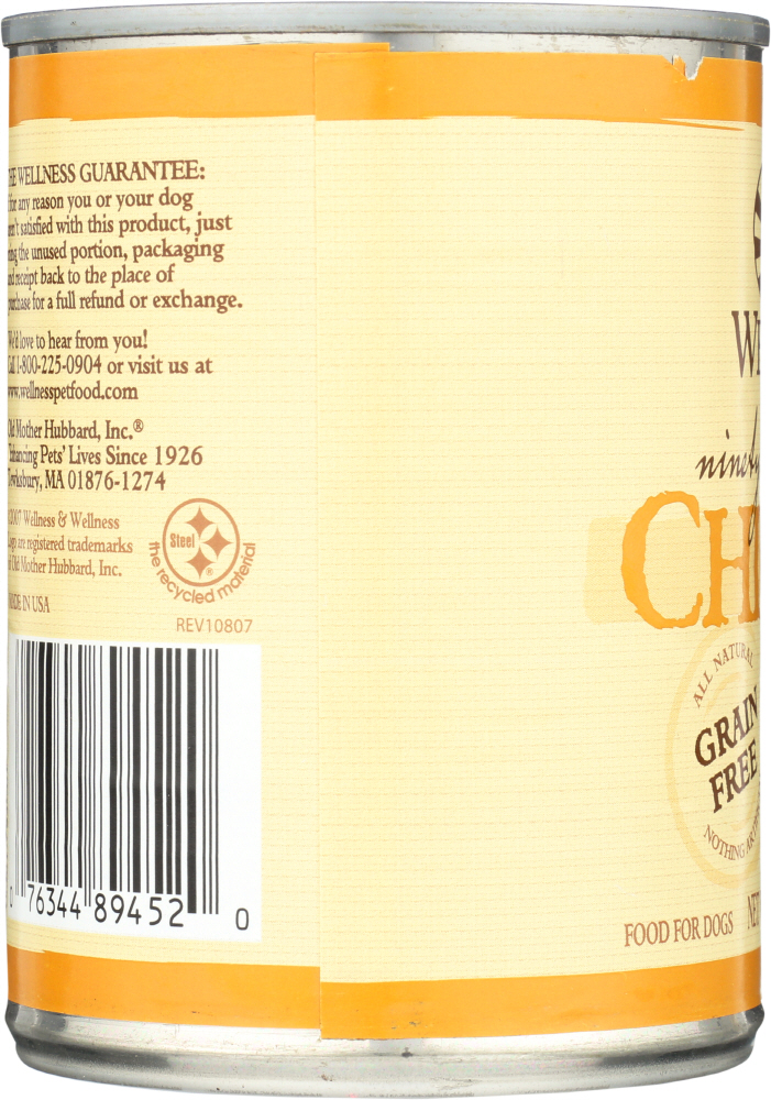 Picture of Wellness KHLV01374255 13.2 oz 95 Percent Chicken Dog Food