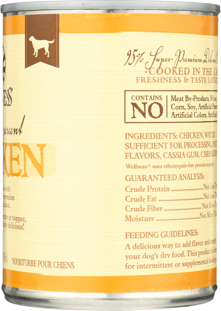 Picture of Wellness KHLV01374255 13.2 oz 95 Percent Chicken Dog Food