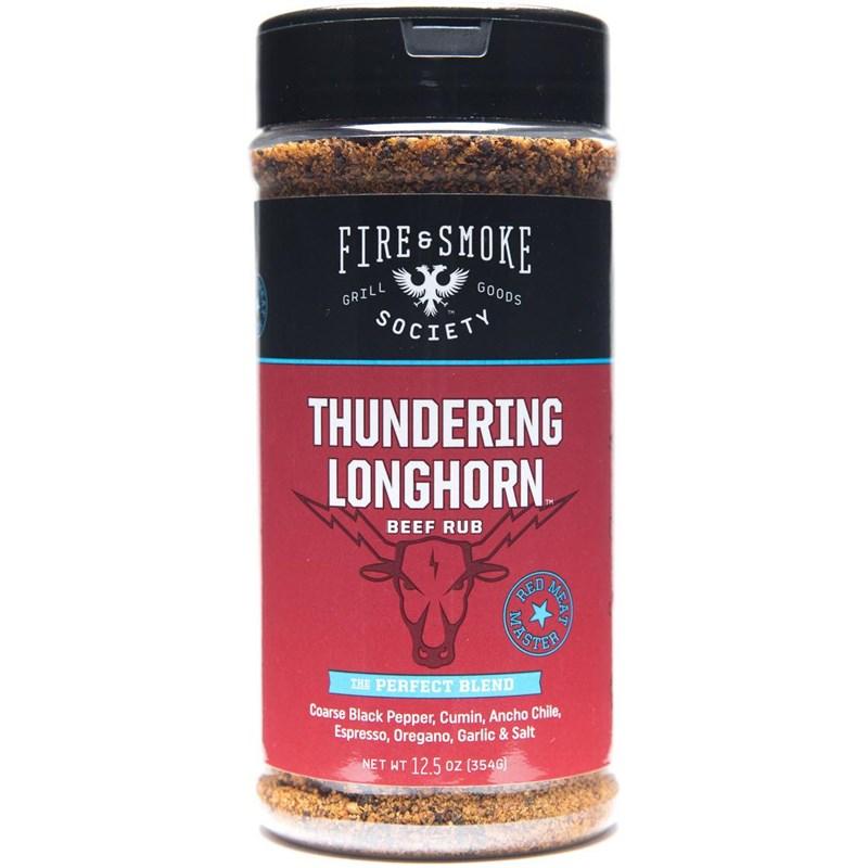Picture of Fire & Smoke KHRM00372914 16 oz Thundering Longhorn Beef Rub
