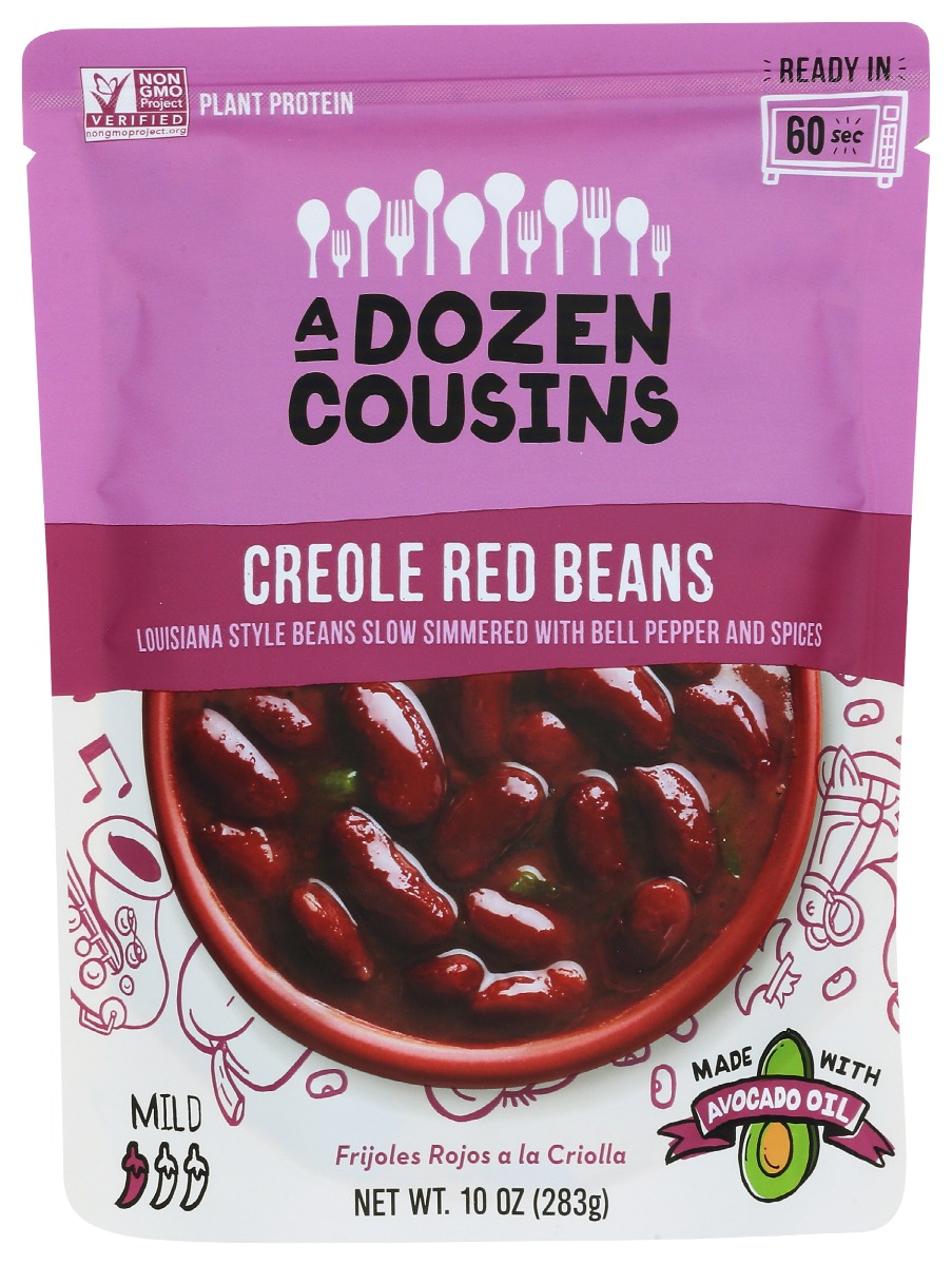 Picture of A Dozen Cousins KHRM00387036 10 oz Creole Red Ready to Eat Beans