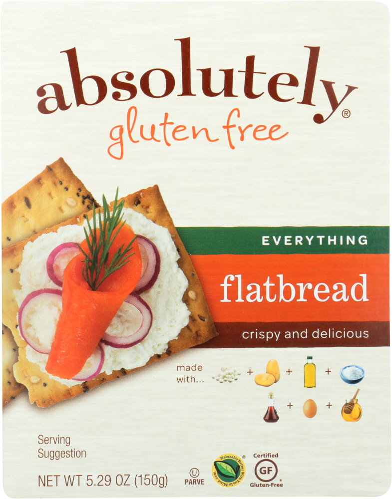 Picture of Absolutely Gluten Free KHLV00068131 5.29 oz Gluten Free Everything Flatbread