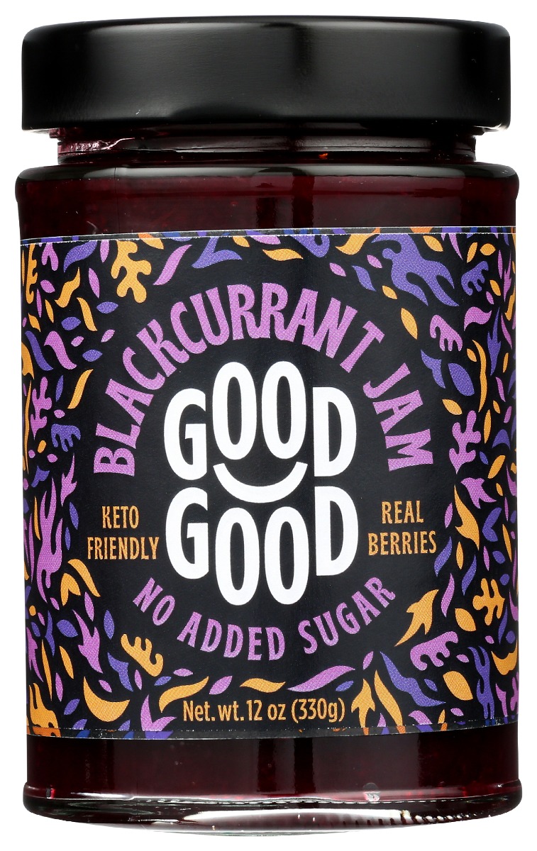 Picture of Good Good KHRM00373552 12 oz Sweet Blackcurrant Jam
