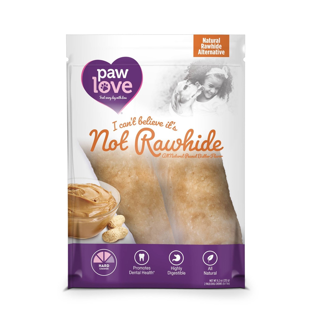 Picture of Paw Love KHRM00382313 Not Rawhide Peanut Butter - 2 Piece