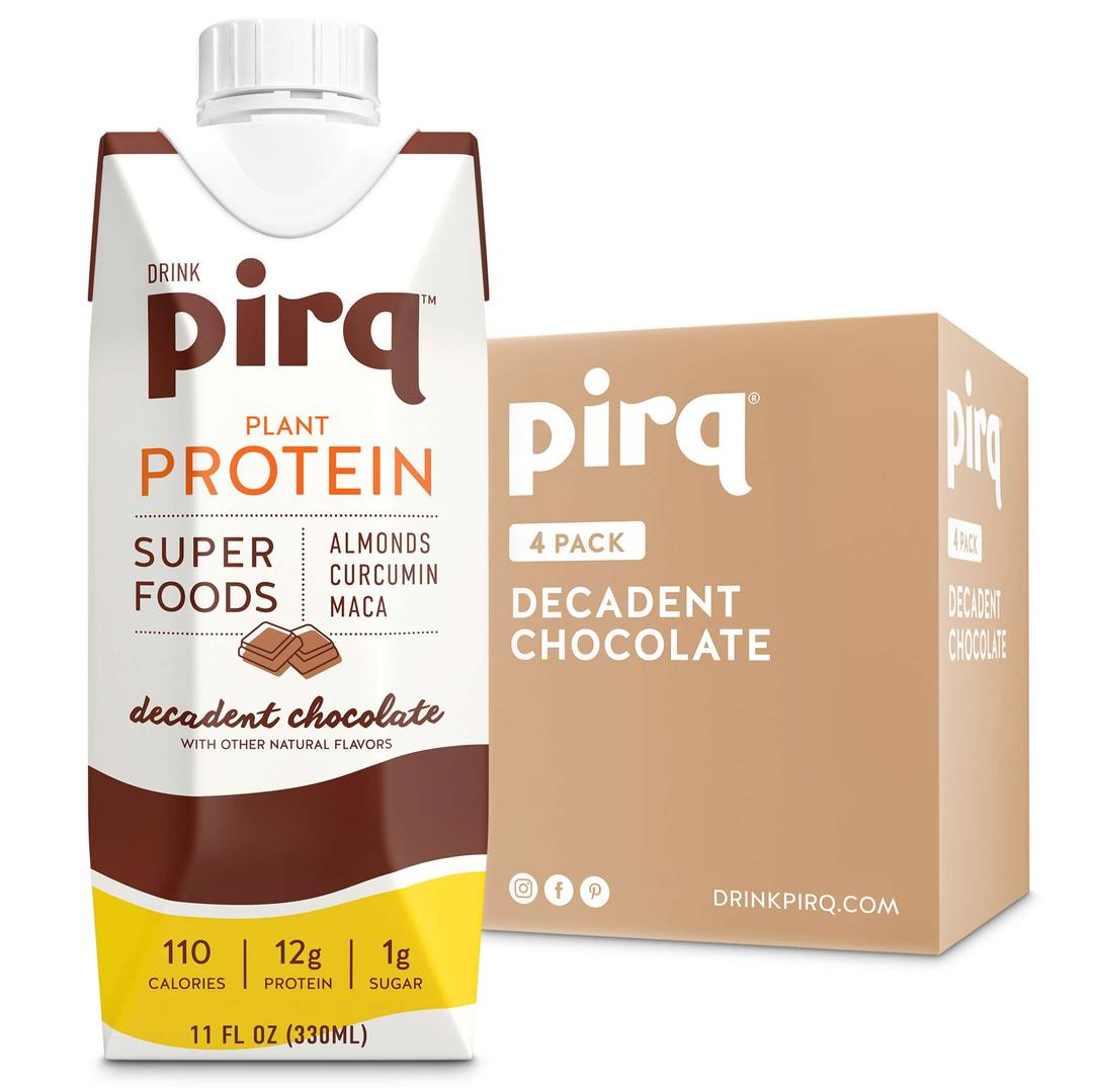 Picture of Pirq KHRM00379144 44 fl oz Chocolate Plant Protein - Pack of 4