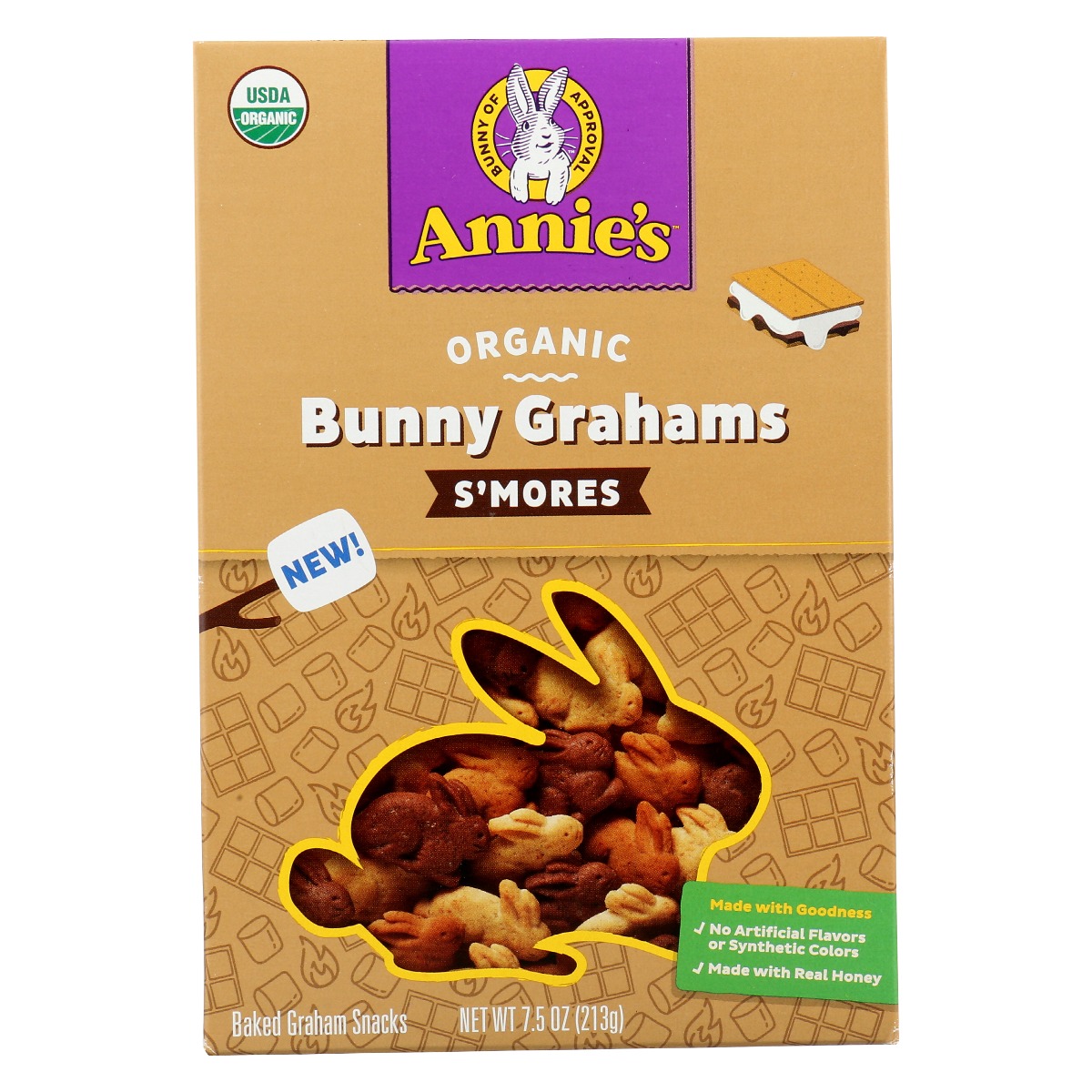 Picture of Annies Homegrown KHRM00375746 7.5 oz Organic Graham Smores Cracker