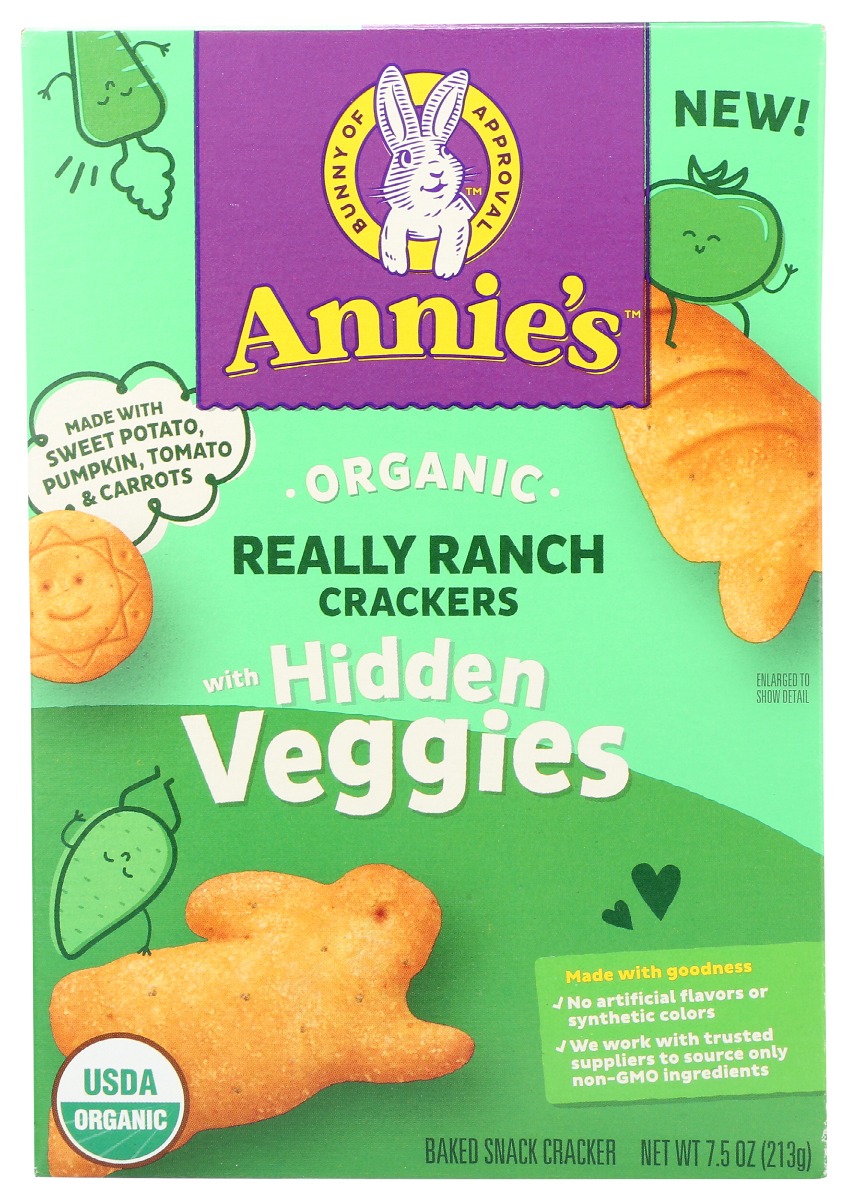 Picture of Annies Homegrown KHRM00376721 7.5 oz Organic Veggie Ranch Cracker
