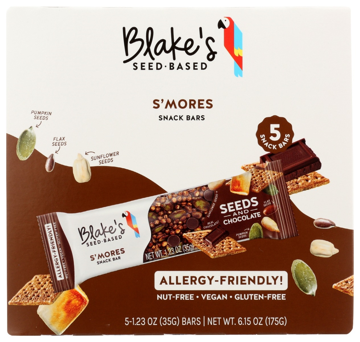 Picture of Blakes Seed Based KHRM00376307 6.15 oz Smores Bar - 5 Count