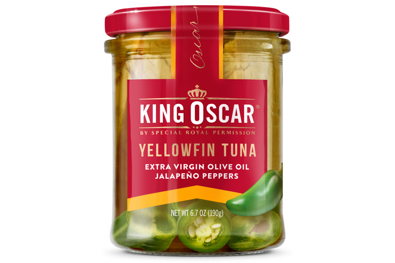 Picture of King Oscar KHRM00370868 6.7 oz Yellowfin Tuna Fillet in Jalapeno Pepper