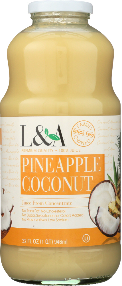 Picture of L&A KHFM00645481 32 oz Pineapple Coconut Juice
