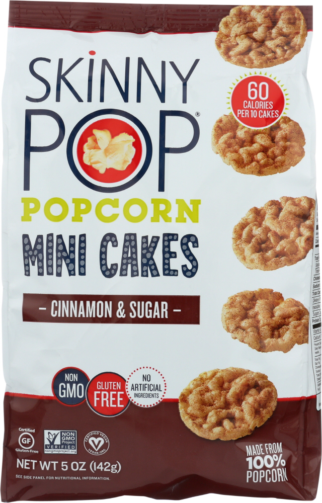 Picture of Skinny Pop KHFM00292554 5 oz Popcorn Mini Cake Cinnamon & Sugar