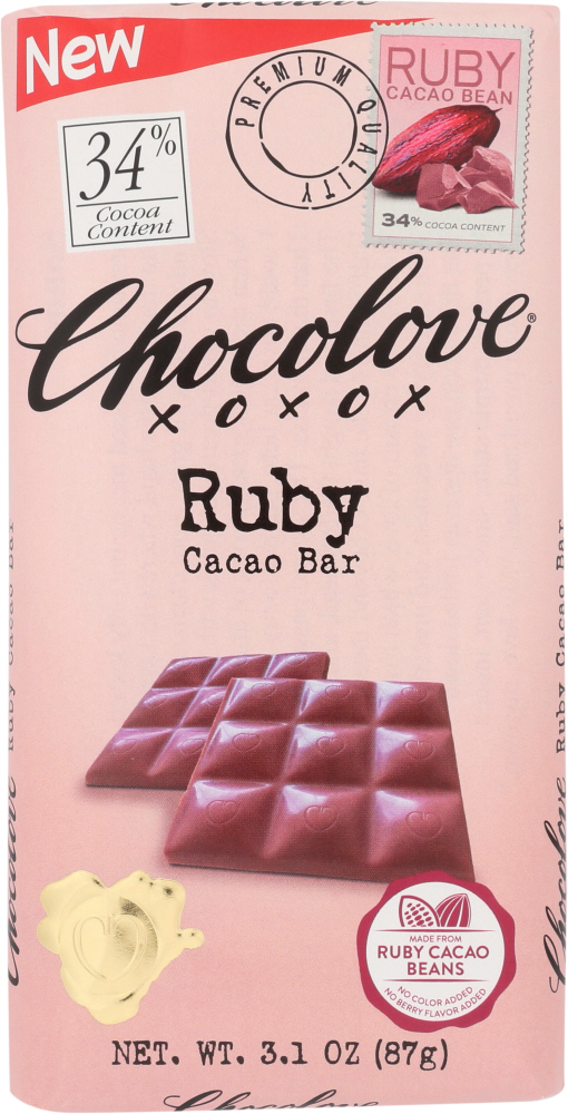 Picture of Chocolove KHLV00333454 3.1 oz Ruby Chocolate Bar