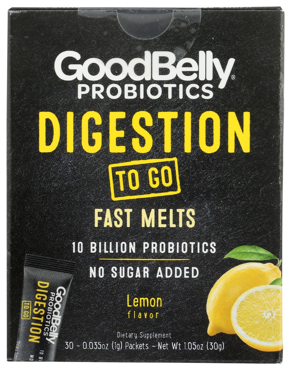 Picture of Good Belly KHRM00384384 1.05 oz Lemon Probiotic Pocket Powder