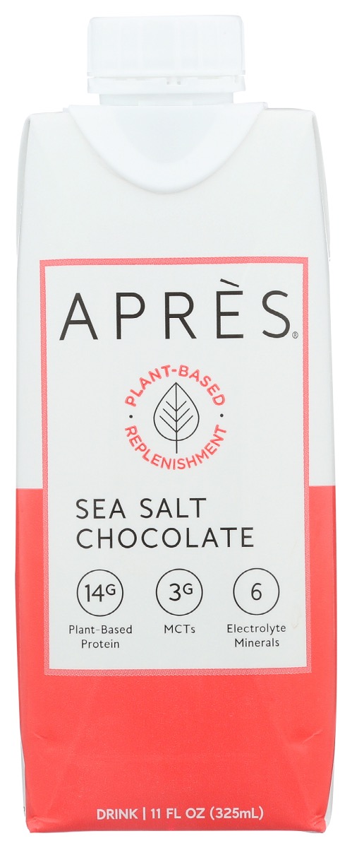 Picture of Apres KHRM00372973 11 oz Plant-Based Protein Shake Sea Salt Chocolate