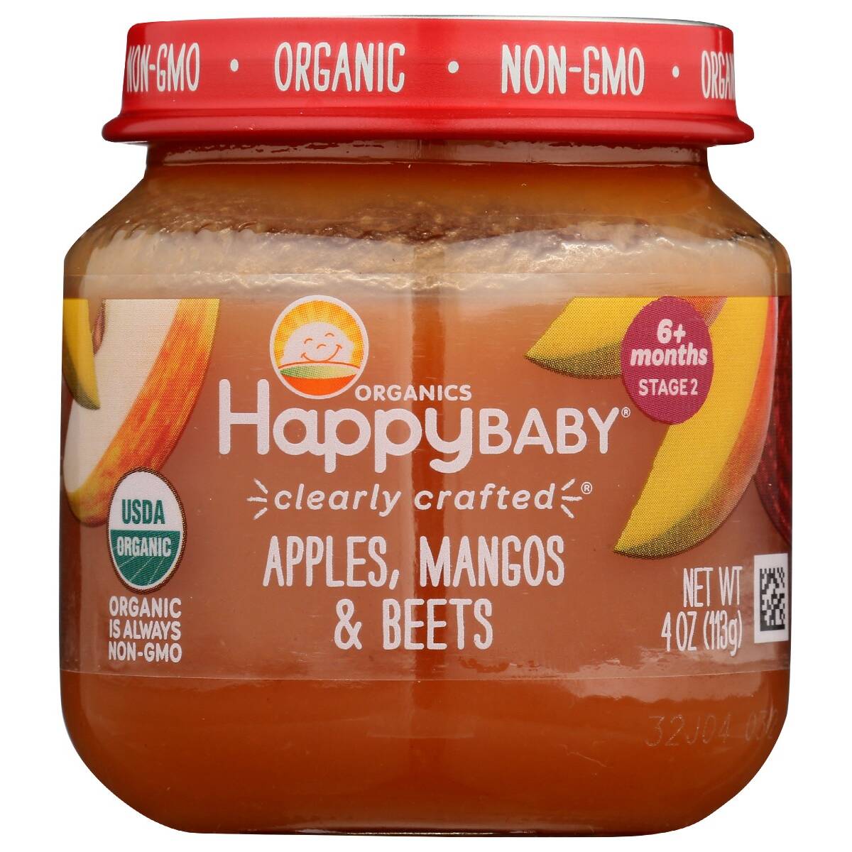 Picture of Happy Baby KHRM00338330 4 oz Apple Mango Beet Purees for Stage 2 Baby
