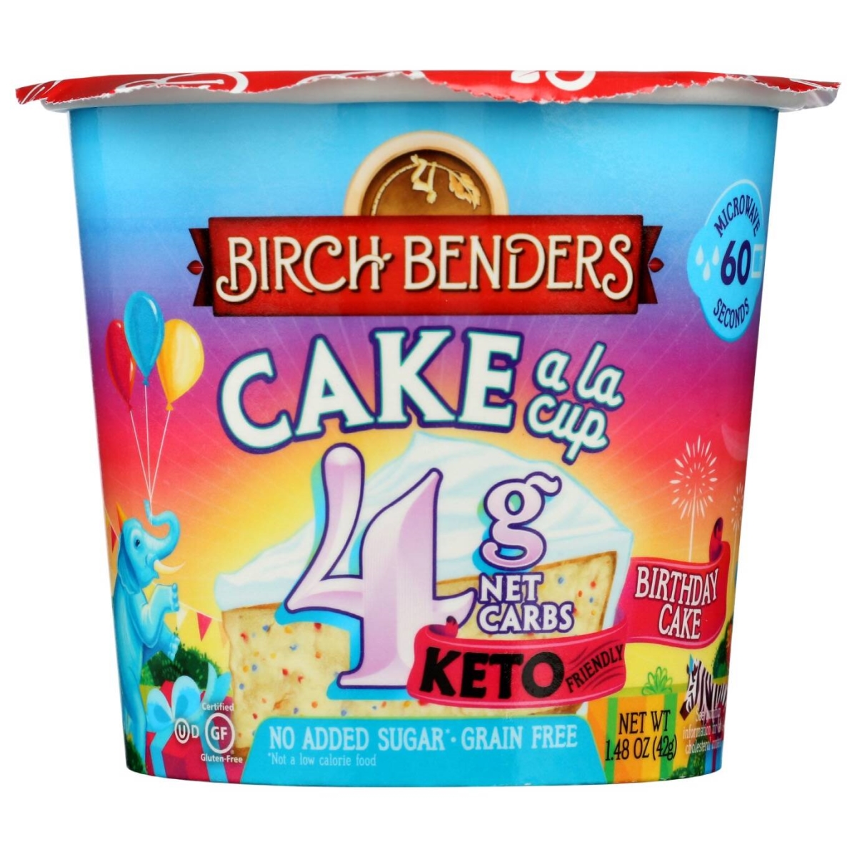 Picture of Birch Benders KHRM00353848 1.48 oz Baking Cup Birthday Cake