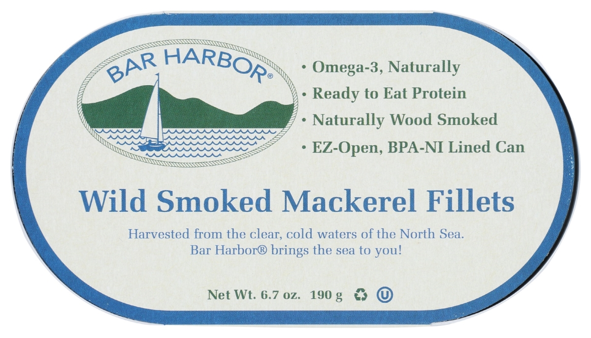 Picture of Bar Harbor KHRM00367263 6.7 oz Wild Smoked Mackerel Fillets