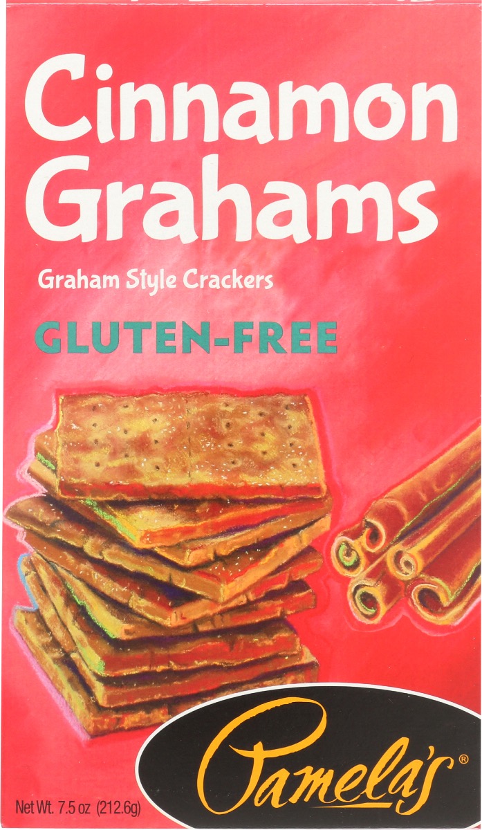 Picture of Pamelas KHRM00258041 7.5 oz Gulten Free Cinnamon Grahams Traditional Taste Crackers