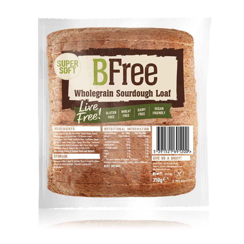 Picture of Bfree KHRM00379127 12.35 oz Wholegrain Sourdough Loaf Snacks