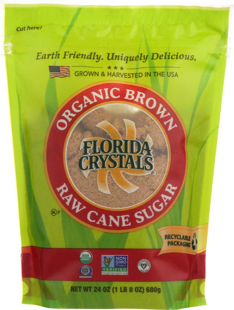 Picture of Florida Crystals KHLV01489418 24 oz Organic Brown Raw Cane Sugar