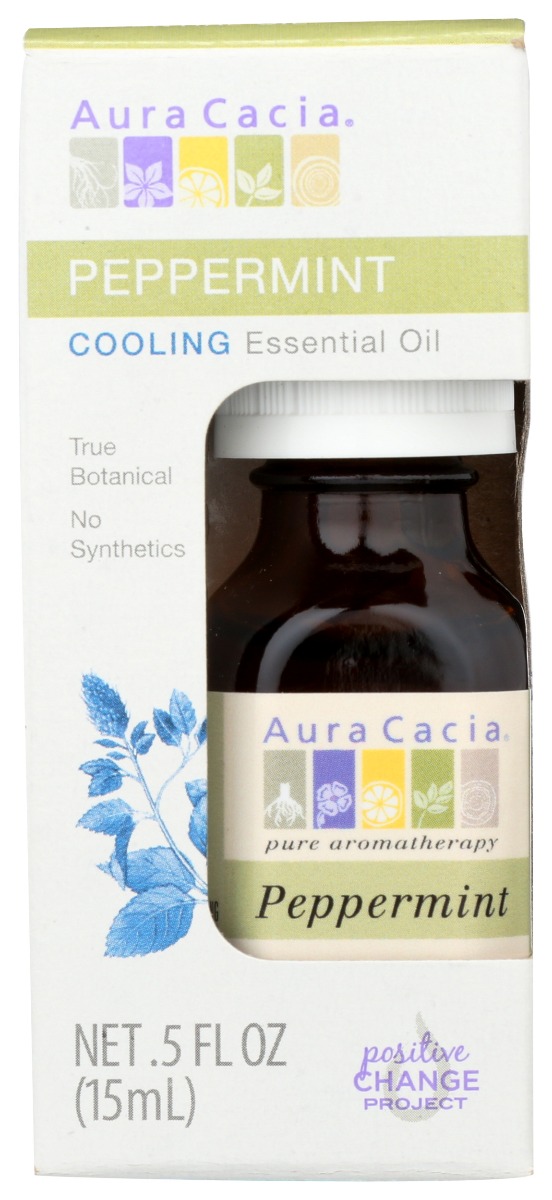 Picture of Aura Cacia KHRM00301698 Peppermint Boxed Essential Oil - 0.5 oz