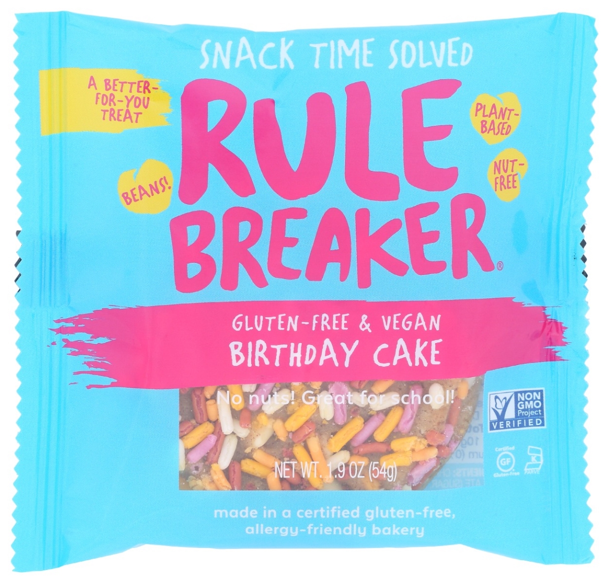 Picture of Rule Breaker Snacks KHRM00341530 1.9 oz Brownie Birthday Cake