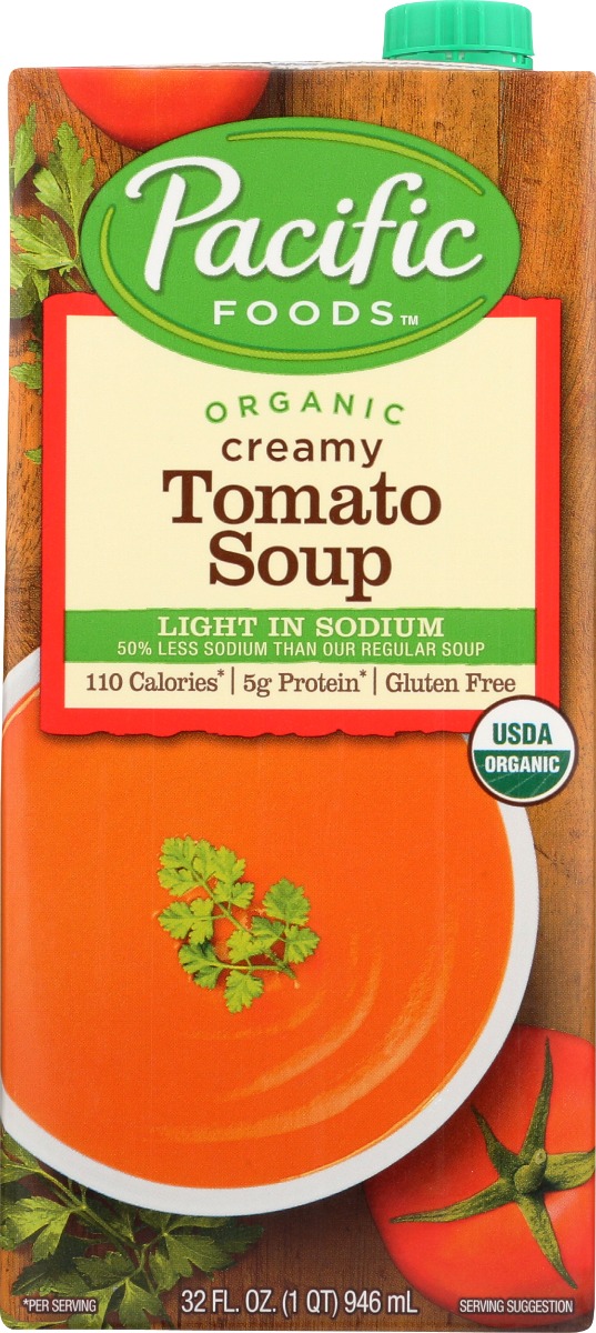 Picture of Pacific Foods KHRM00403634 32 oz Organic Creamy Tomato Soup