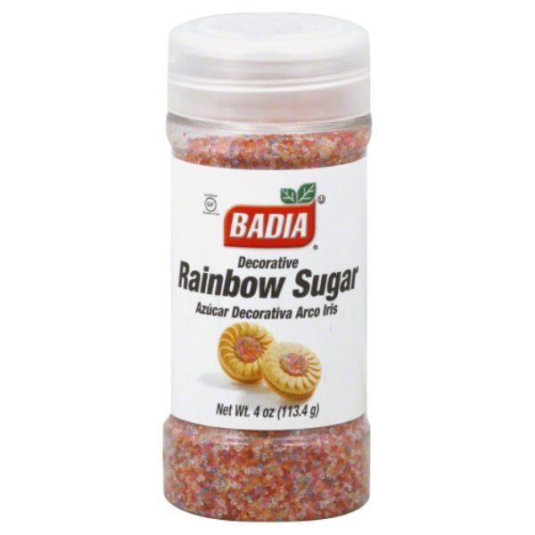 Picture of Badia KHLV00087919 4 oz Decorative Rainbow Sugar