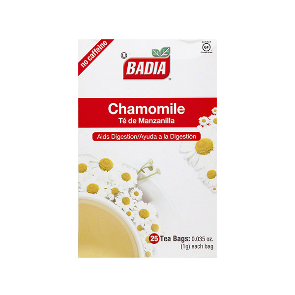 Picture of Badia KHLV00123069 Chamomile Tea - Pack of 25
