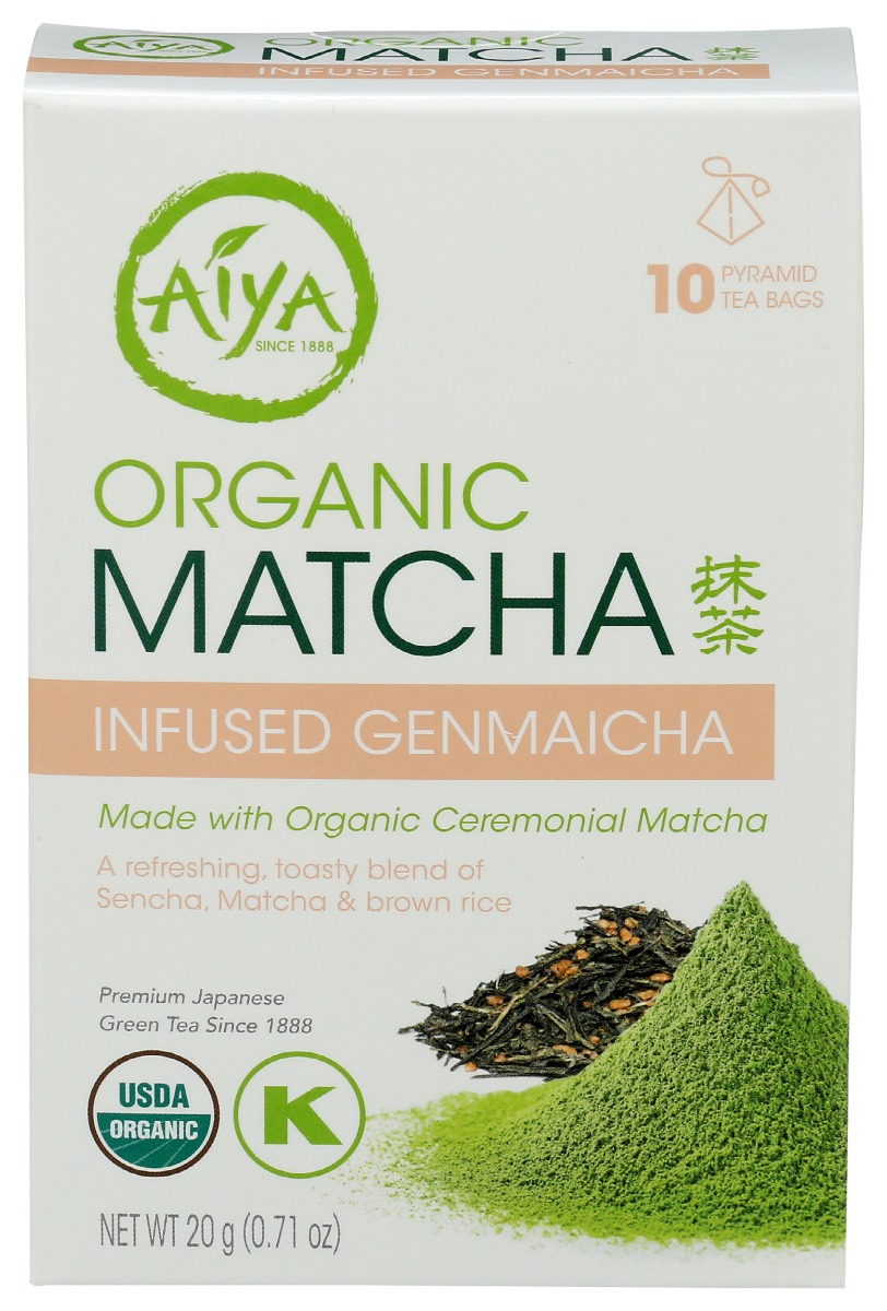 Picture of Aiya KHCH00392610 Infused Genmaicha Organic Matcha Tea